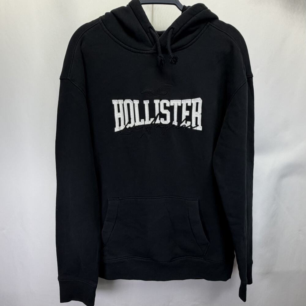 Hollister Hooded Sweatshirt Hooded Long‎ Sleeve Size Medium Black